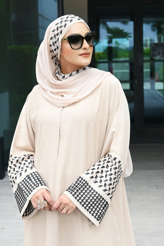 ABAYA HOUNDSTOOTH